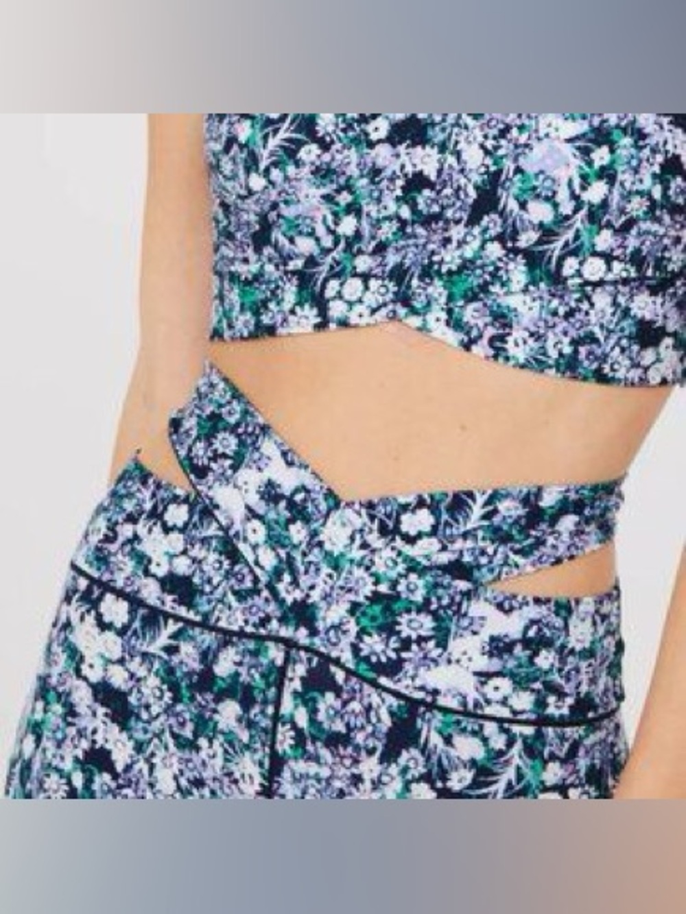 aerie Floral Cutout High-Waist leggings